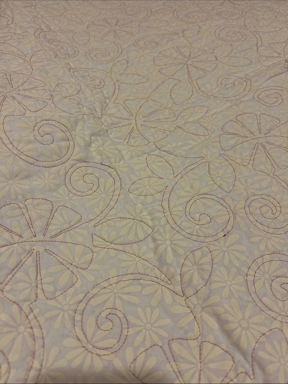 ONE OF A KIND - HANDCRAFTED Patchwork Floral Cotton Quilt Multicolor